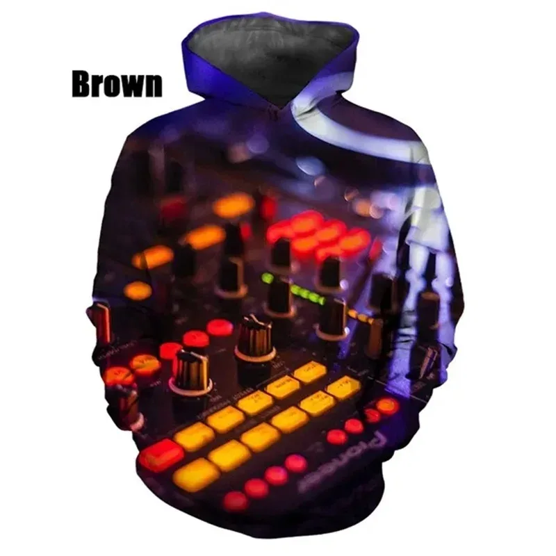 Nova moda 3d impressão dj padrão hoodies para homens casual pulôver sweatshirts topos masculino streetwear oversized hoodies ropa hombre — image 5