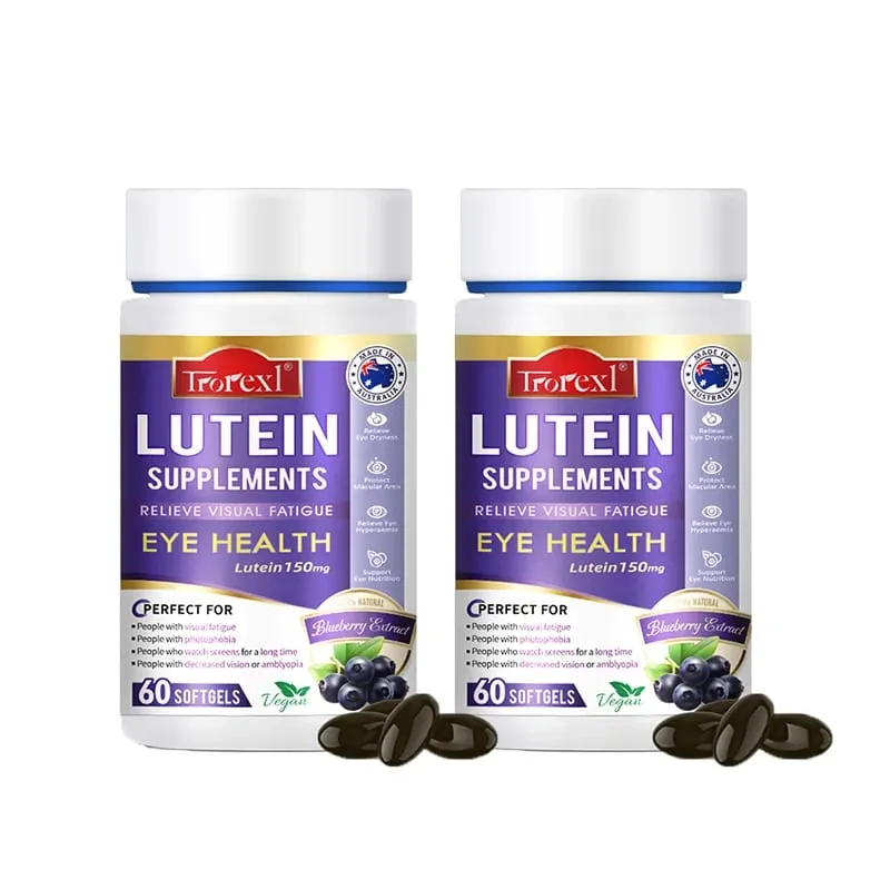 Trorexl Restore Vision Lutein Extract Supplement for Eye Strain Relieve Eye Fatigue Red & Dry Eye