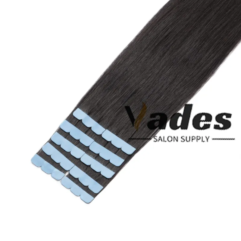 10Pcs Natural Real Smooth Remy Human Hair Mini Tape in Skin Weft Hair Extensions Soft Touch Texture Natural Shine Daily Use