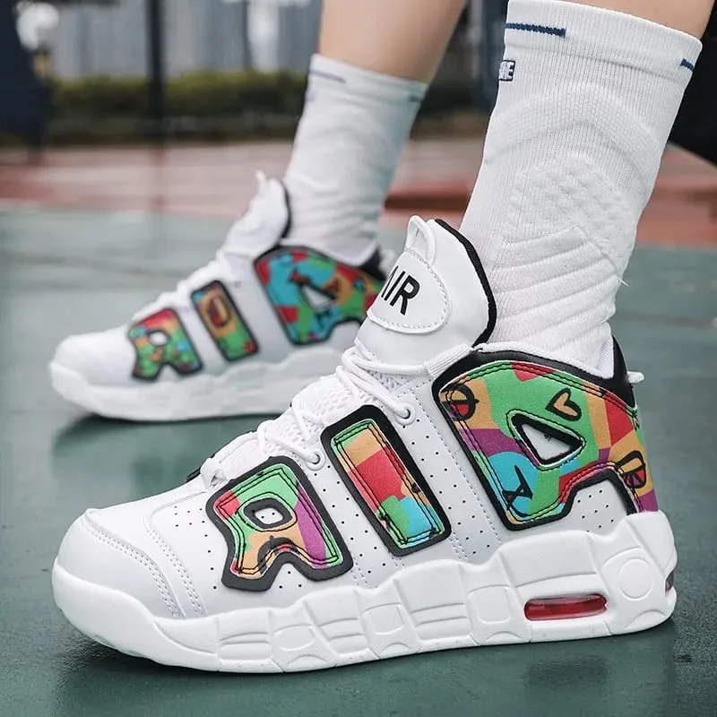 Couple Trend Air Cushion Sneakers 2026 Large Size Light Non-slip Durable Basketball Running Casual Shoes — image 3
