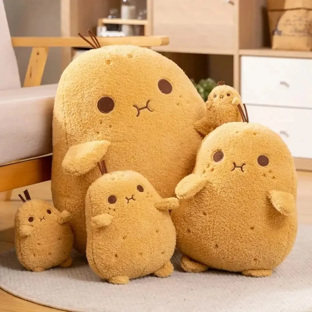 PP Bomuld Lille kartoffel Plys Dukke Fluffy Blød Sjov Mad Plys Dukke Tegnefilm Plys fyldt Plant Spud Pudepude