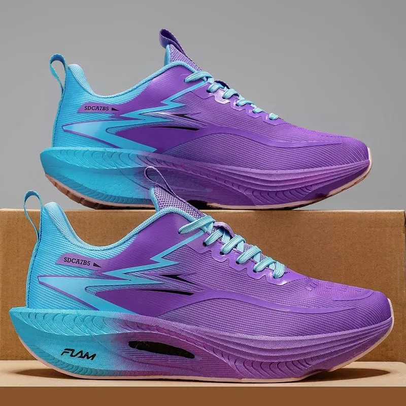 Running Shoes Men Carbon Board Marathon Sports Speciality Breathable Lightweight Women's Comfortable Athletic Nonskid Sneakers — image 3
