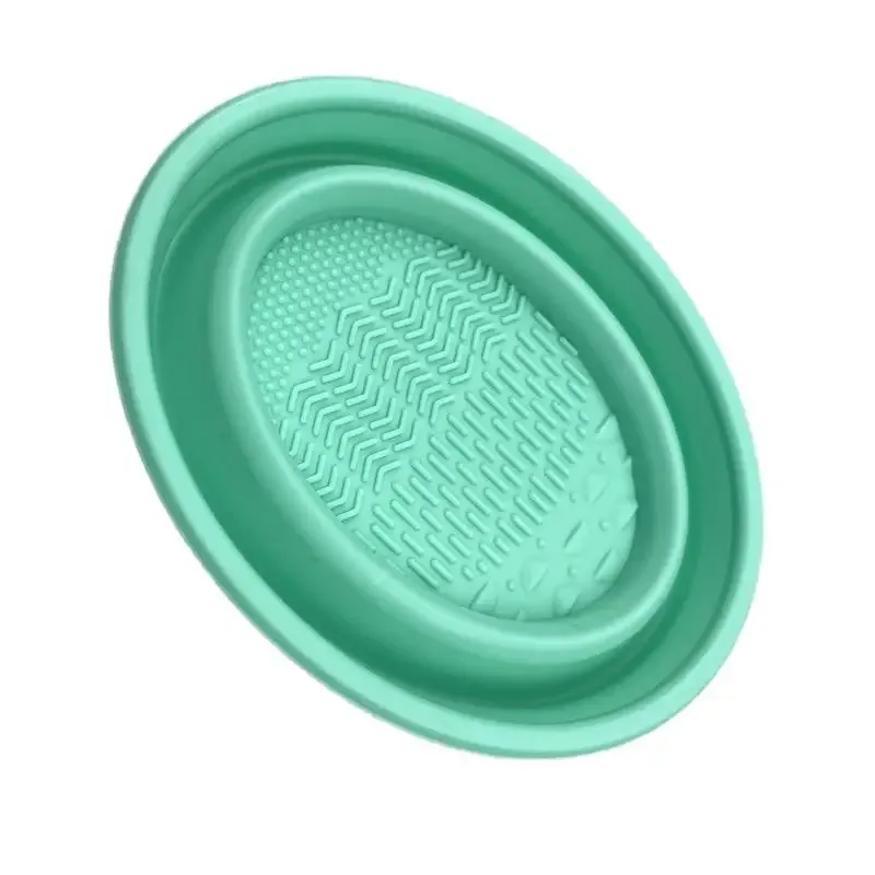 Wash Clean Mat Beauty Tools Scrubber Box Soft Silicone Makeup Brush Cleaner Folding Powder Puff Cleaning Bowl Eyeshadow Brushes