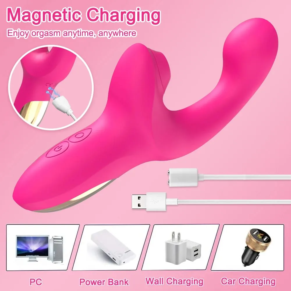 Sucking Vibrator Sex Toys for Women Vibrating Finger Massager with Suction Vibration Clitoral G Spot Stimulation Adult Products — image 4