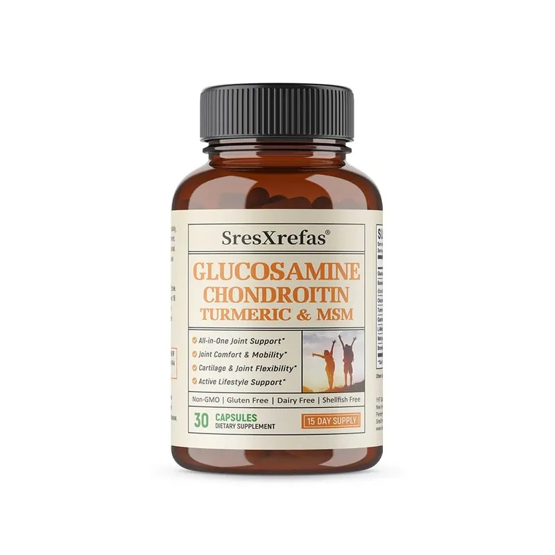 Cápsulas de força extra de glucosamina e condroitina, suporte para articulações, antioxidante, suplemento de suporte imunológico para adultos