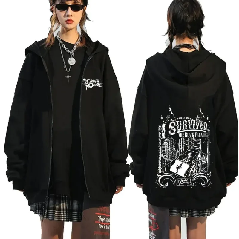 Rock Band My Chemical Romance Mcr Dead Zipper Hoodie Black Parade Punk Emo Zip Up Sweatshirt Men Fashion Vintage Hip Hop Hoodies — image 25