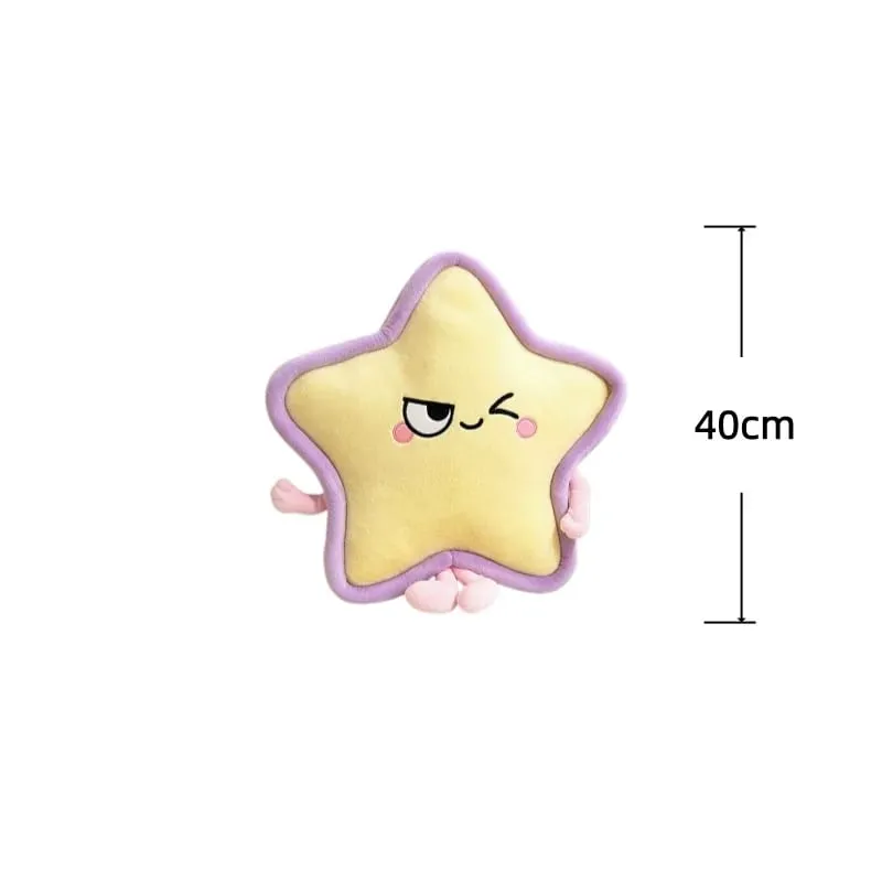 Five Pointed Star Plush Pillow 40/60cm Stuffed Cushion Squishy Sofa Cushion Adorably Home Decor Toys Creative Birthday Gifts