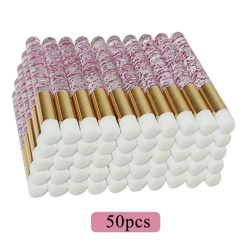 50/100pcs Eyelash Cleaning Brushes for Eyelash Extensions Glitter Lash Shampoo Brushes Nose Pore Cleansing Makeup Tools