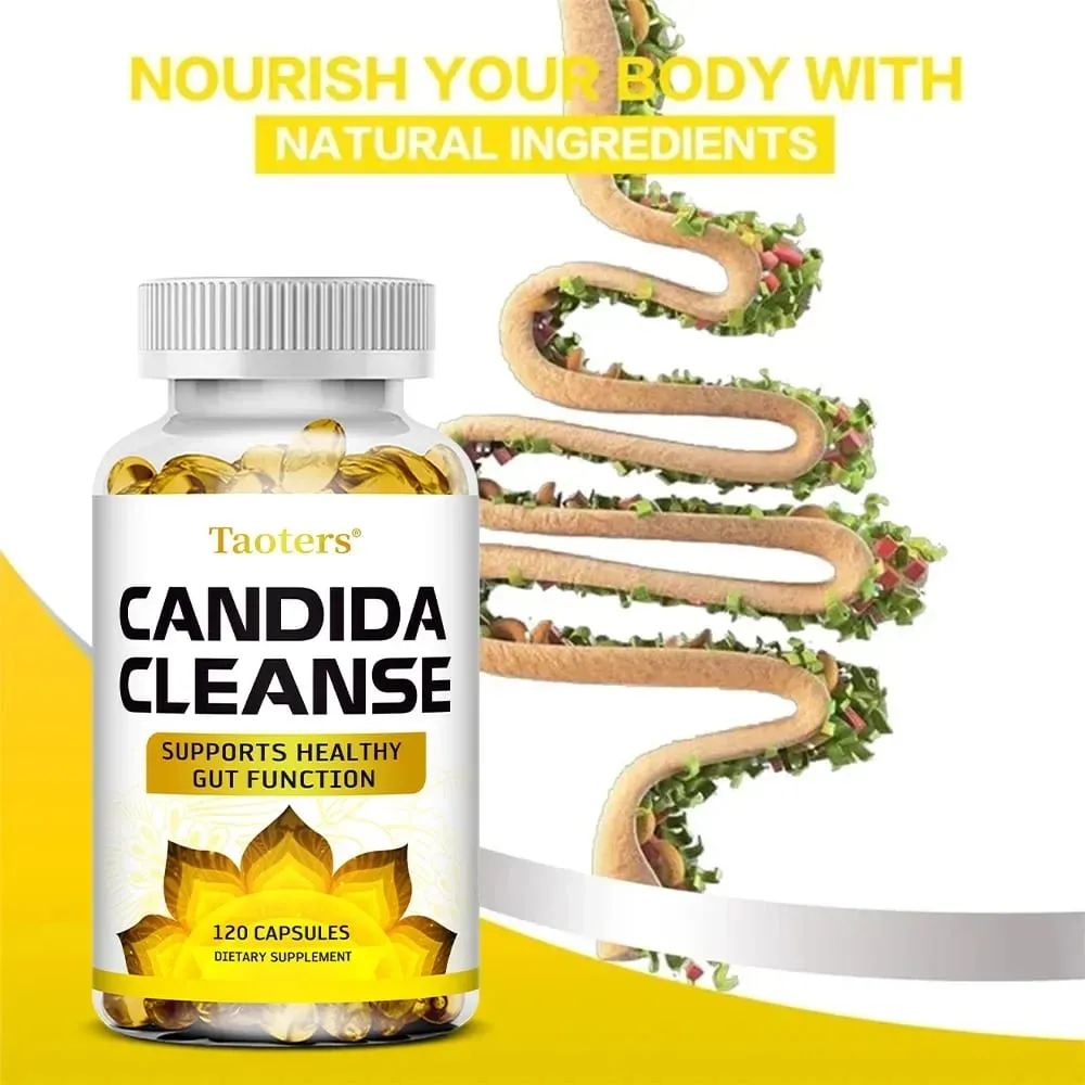 Candida Cleanse - Limpeza do Fígado Desintoxicante Apoia a Saúde Intestinal Limpeza do Cólon Aumentando a Energia 120 Cápsulas — image 3