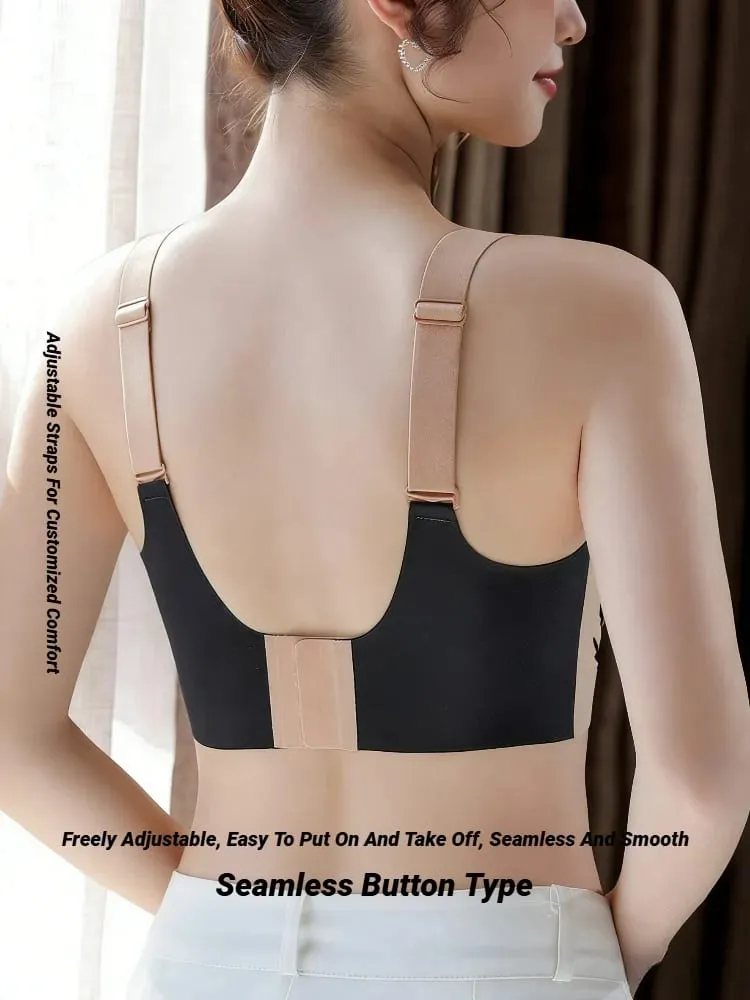 Mulheres push up sutiãs sem costura confortável conjunto asas de anjo na moda macio respirável roupa interior feminino sem fio lingerie plus size — image 5