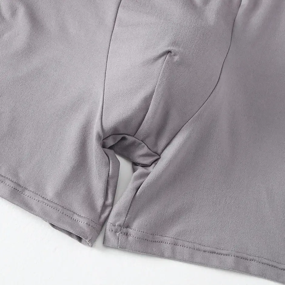7-delad uppsättning med fyra säsonger enfärgade långa vardagsunderkläder för män, fashionabla sportunderkläder, platta hörnbyxor i plusstorlek — image 12