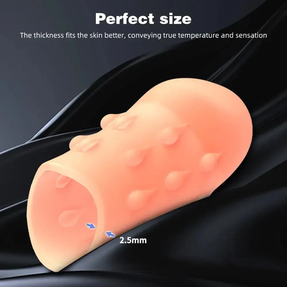 Silicone Male Penis Cover Realistic Dildo Cock Pump Phallus Extender Enlargement Dick Growing Ejaculate Orgasm Sex Toys for Man — image 3