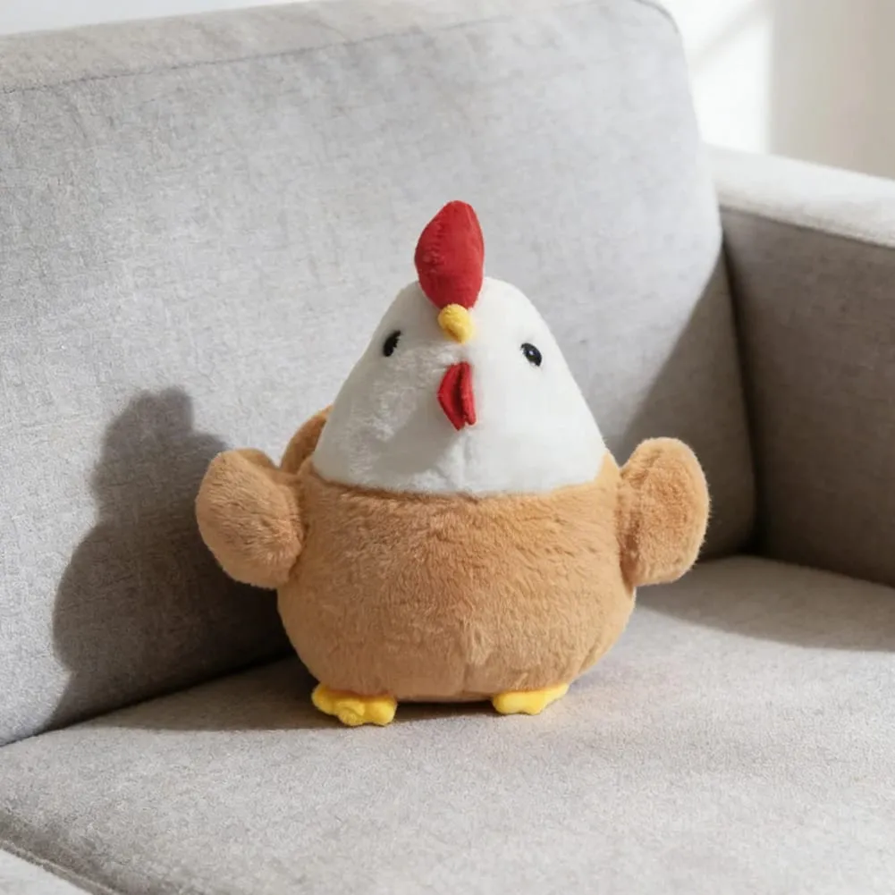 Chicken Plush Toy Soft Fluffy Chicken Stuffed Animal Super Soft Hugging Cuddly Doll Pillow For Room Decor Present For Friends