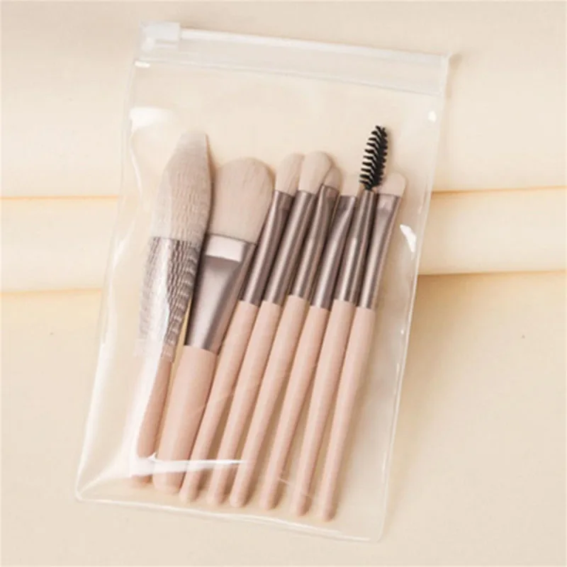 8Pcs Soft Fluffy Makeup Brushes Set for Cosmetics Foundation Blush Powder Eyeshadow Kabuki Blending Makeup Brush Beauty Tool — image 6