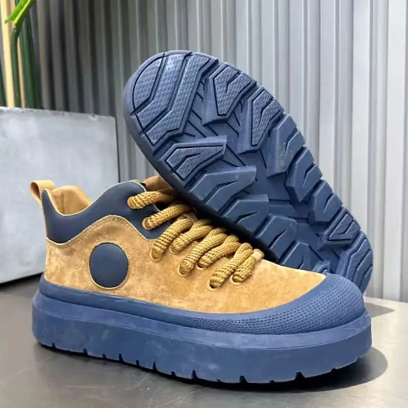 Autumn Men Casual Sneakers Platform High Top Skateboard Vulcanized Shoes Tennis Sports Shoes Lace Up High Quality Outdoor Boots — image 2