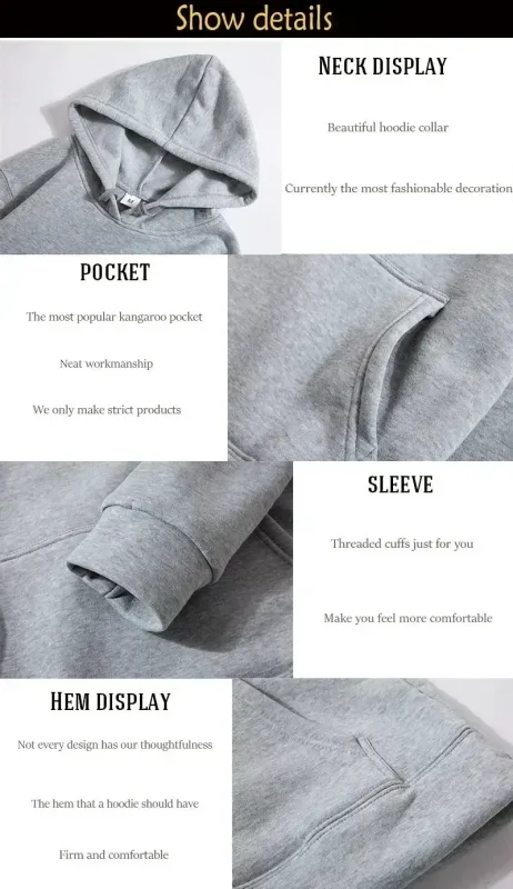 Loose Fleece Men's Women Oversize Casual Sweatshirt Hoodies Couple Unisex Pullover Autumn Winter Cotton Sport Hoody Clothing Top — image 3
