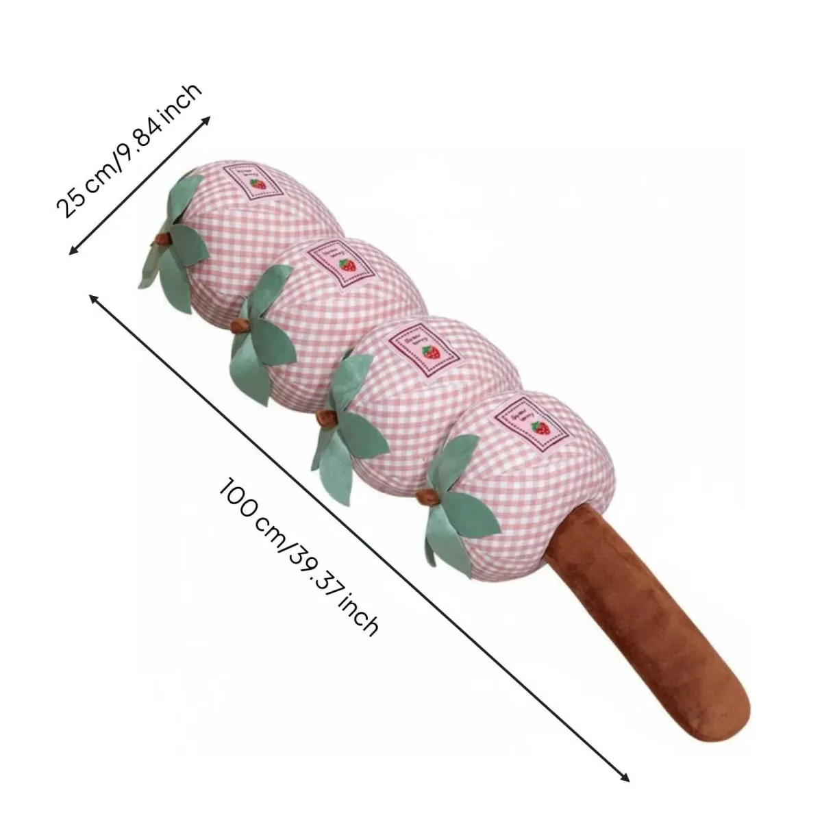 Soft Cute Pillow Long Body Pillow with Detachable Fruit Sections for Lounge Bed Rest Comfort