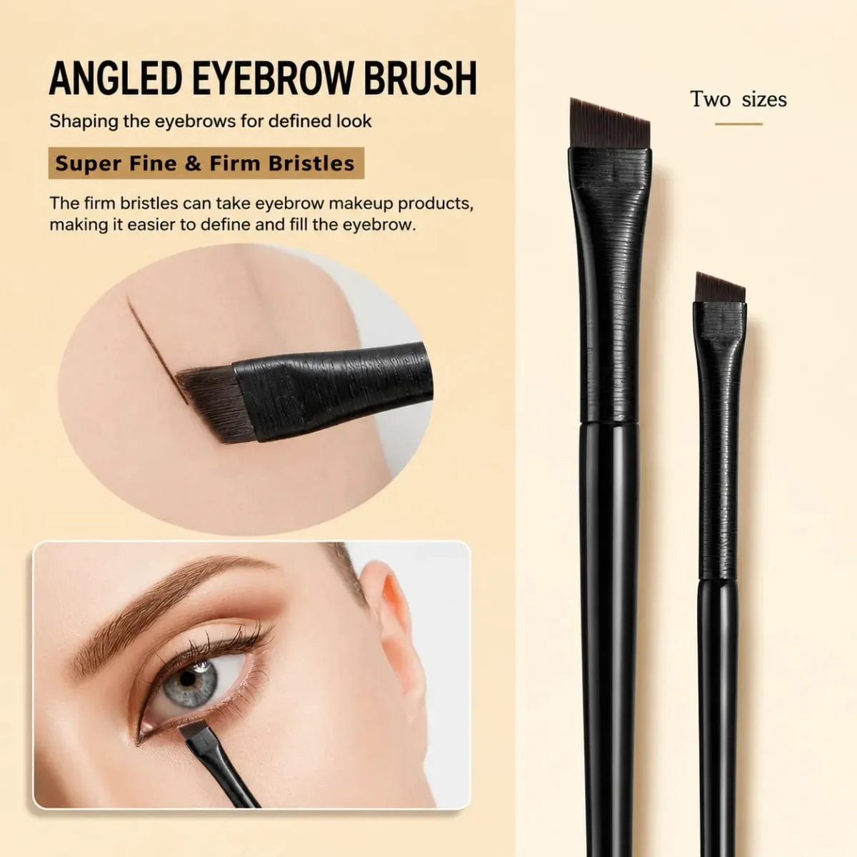 5/7-teiliges Präzisions-Augen-Make-up-Pinsel-Set | Sense- und abgewinkelte Eyeliner-Augenbrauenpinsel mit umkehrbarem Design mit langem Griff — image 4