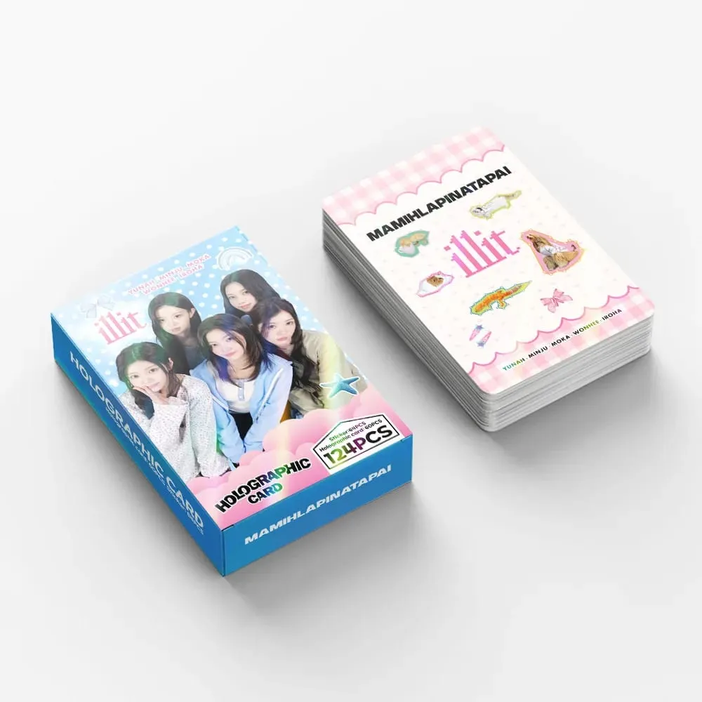 124 Laser Cards Girl Group New Album MAMIHLAPINATAPAI Flash Cards Star Stickers LOMO Greeting Cards Support Gift — image 2