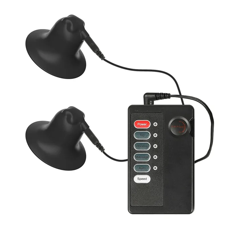 Brinquedos sexuais 18 + grampos de mamilos de choque elétrico estimulação de mama metal labium clitóris clipes escravo bdsm bondage massagem no peito bdsm — image 9