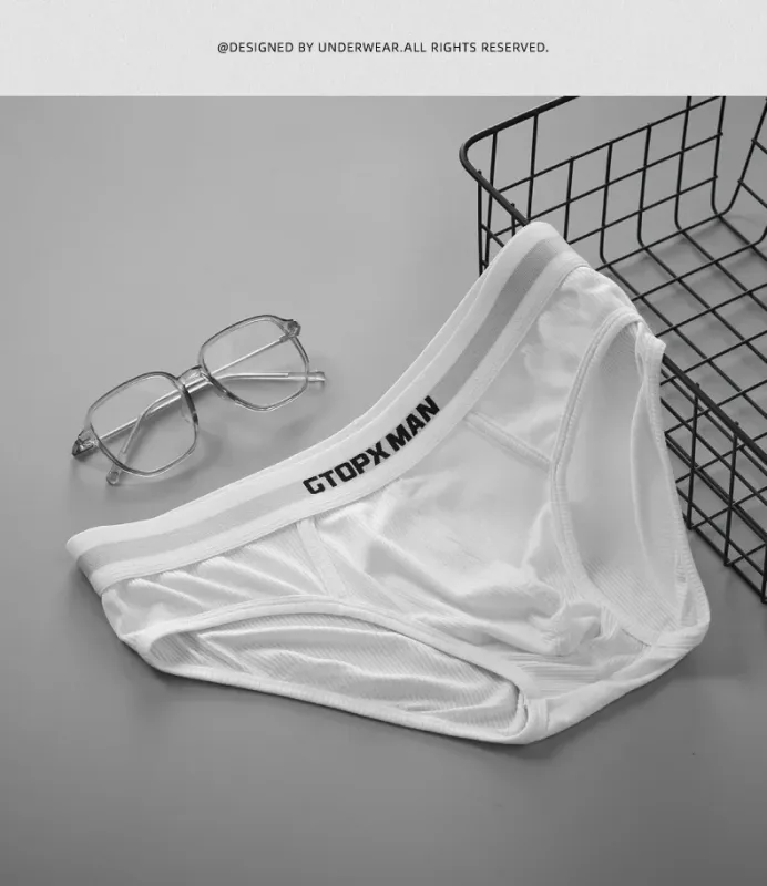 3Pack Summer Single Layer Herr Underkläder Lågfärgade Trosor för Herr Elastisk Comfort Fit Kalsonger Ropa Interiör Hombre — image 12