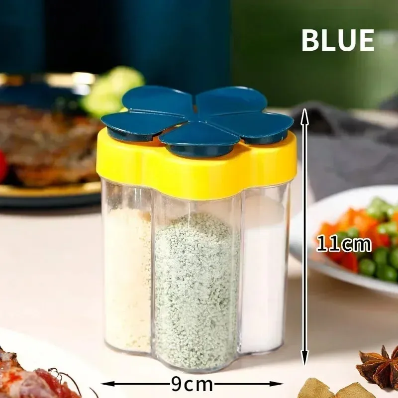 1 pçs tempero jar recipiente de plástico garrafa tempero organizador tempero acampamento ao ar livre seasonins recipientes cozinha gadget conjuntos — image 11