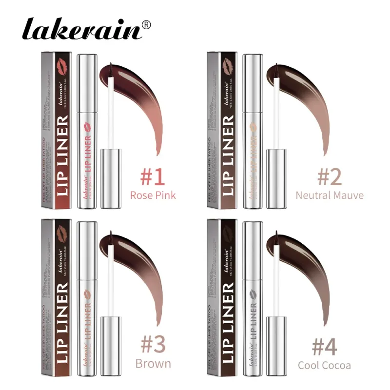 Lakerain Peel Off Lip Liner Impermeabile a prova di sbavature Lip Liner Colore a lunga durata Non sbiadisce Idrata Nutrire Contorno labbra Trucco — image 9