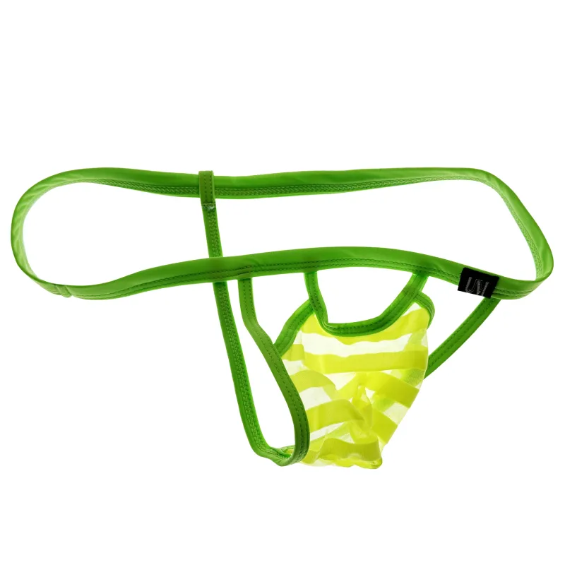 New See-through Mesh Low Rise Mens T-Back Thong Thin Stretch Soft Breathable Lightweight Sexy Underwear — image 4