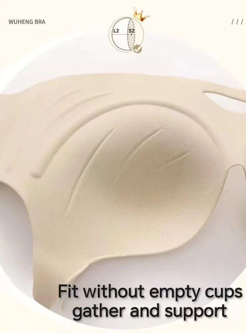 New Hollow-out One-piece Seamless Comfortable Push Up Lingerie Small Breast Gathering Anti-sagging No Steel Ring Bra — image 6