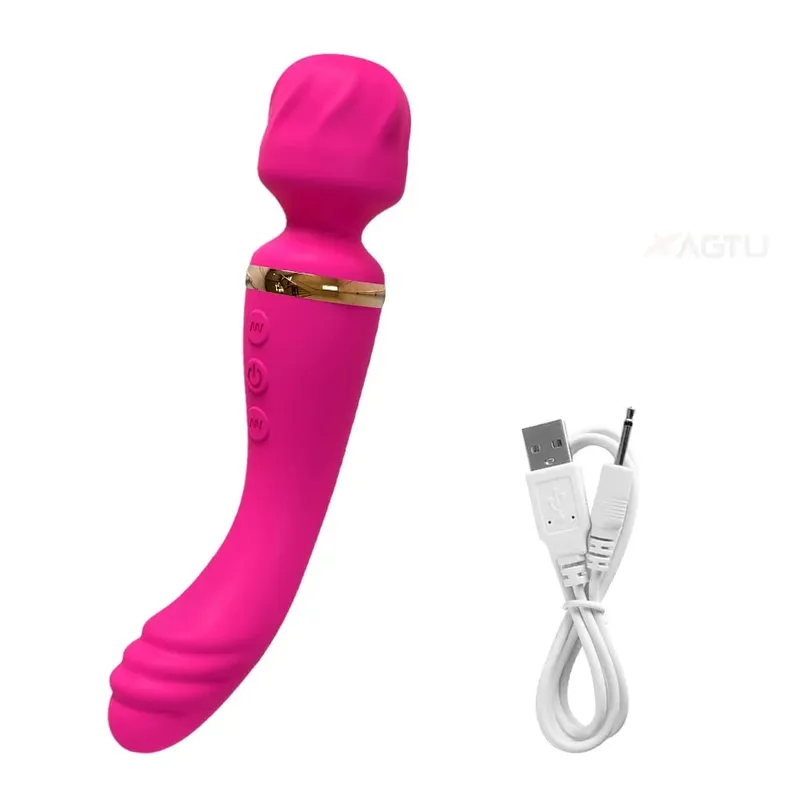 Vibrador varinha av 2 em 1 para mulheres, estimulador de clitóris e ponto g, massageador de mama, masturbador feminino, brinquedo sexual para mulheres — image 10