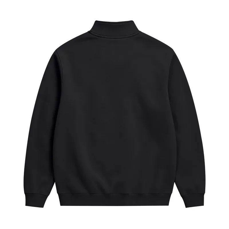 Mga Lalaki 2026 Autumn Winter Hot Item Fleece Lined Stand Collar Loose Vintage Sweatshirt Casual Commuter Fashion Lalaki Pang-araw-araw na Panlabas na Kasuotan — image 28