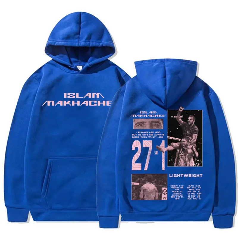Limited Islam Makhachev Vintage Graphic Hoodies Men's Harajuku Fashion Classic Sweatshirts Casual Fleece Long Sleeve Pullovers — image 8