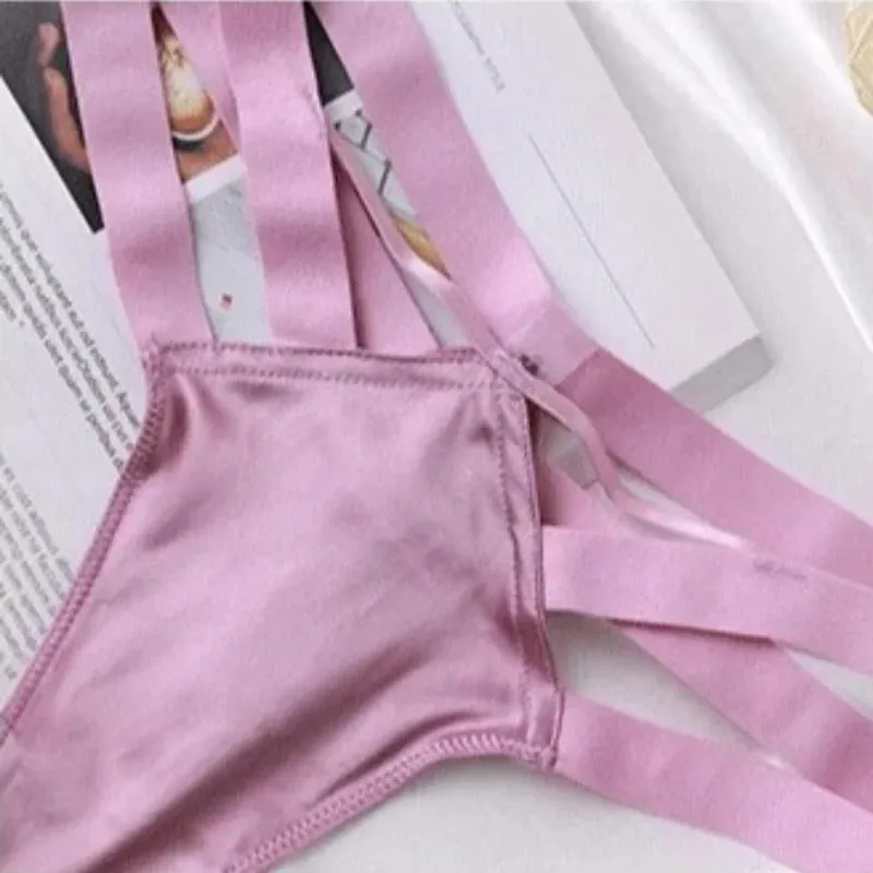 Sutiã e calcinha de renda ultra fina, lingerie sexy, conjunto de roupa íntima, perspectiva, tentação, sexy, transparente, conjunto de sutiã francês, rosa 2025 — image 6