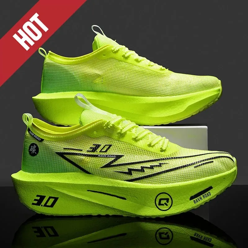 Running Shoes Men Marathon Carbon Board Speciality Sports Breathable Lightweight Women's Comfortable Athletic Stability Sneakers