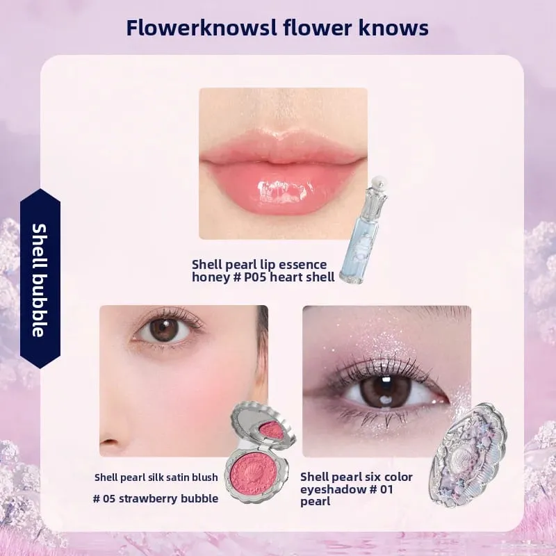 Flowerknows Dárková krabička Makeup Set Little Angel Full Box Glaze Lipsher Shell Šperky Flower Know Dárková sada k narozeninám — image 19