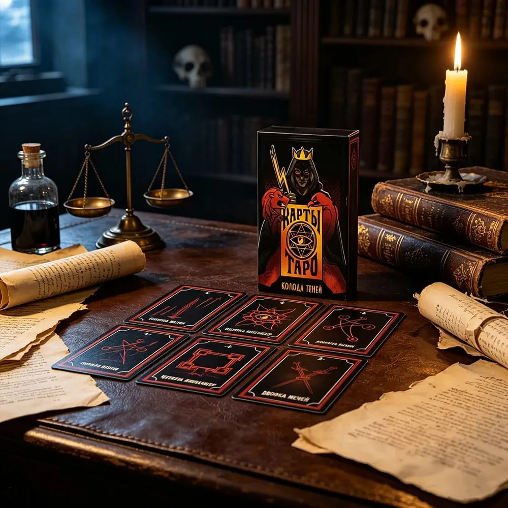 Russian Version Tarot Cards A 78 Deck Fate Divination Cards Game Board Playing Game With Guidebook for Beginners Halloween Gifts — image 2