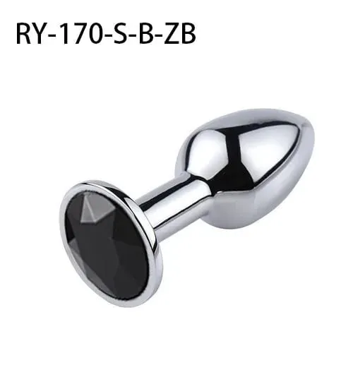 Plugue anal de metal para ânus de cristal, base de joias para jogador iniciante para jogador sênior, 5 tamanhos sm, massagem ponto g, brinquedos sexuais bdsm, 1 peça — image 13