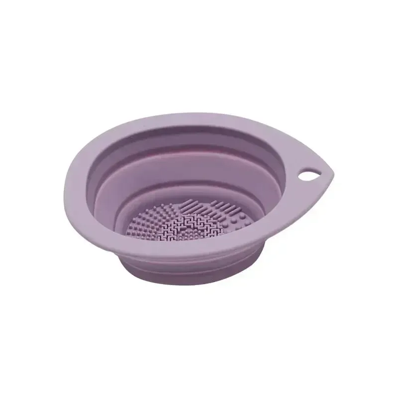 Silicone Scrubber Cleaning Bowl Folding Makeup Brush Washer for Eyeshadow Brushes Powder Puff Multifunctional Beauty Care Tools — image 8
