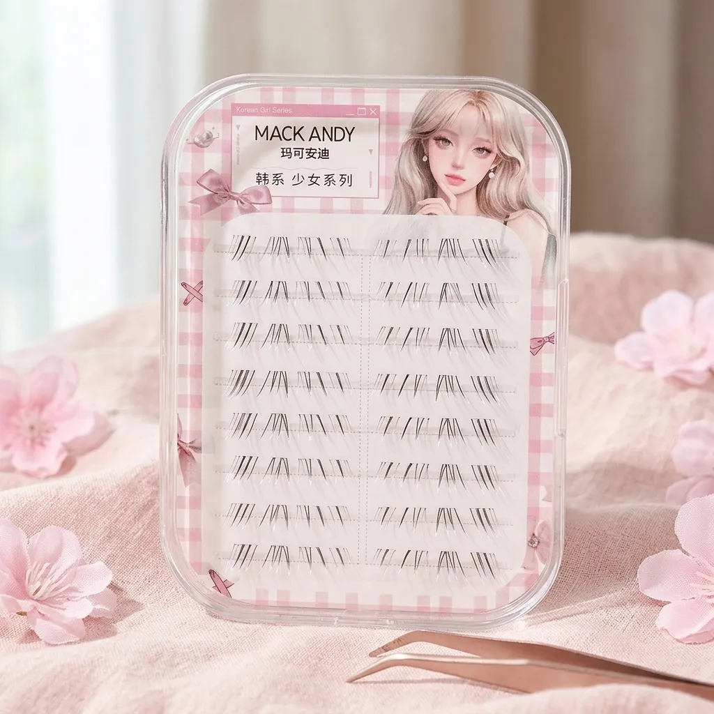 8 Rows Manga Wispy Lower Eyelashes Mermaid Style Lash Extensions Natural Look No Glue Needed Lashes For Perfect Eye Makeup Tools