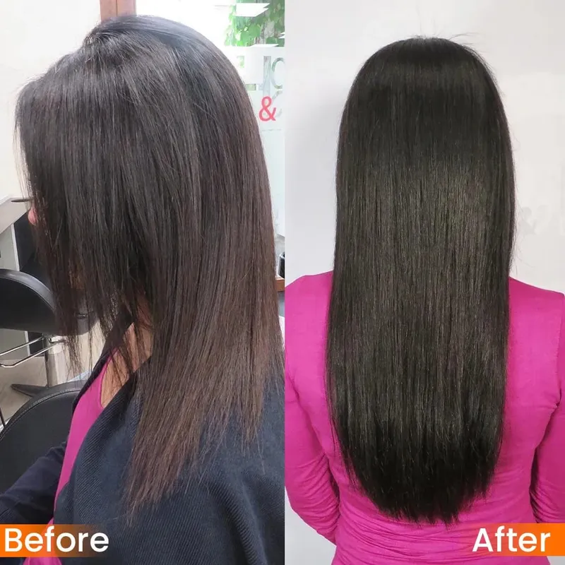 Seamless Light Yaki Straight PU Clips In Human Hair Extensions Natural Color Invisible Weft In Brazilian Remy Human Hair 110G