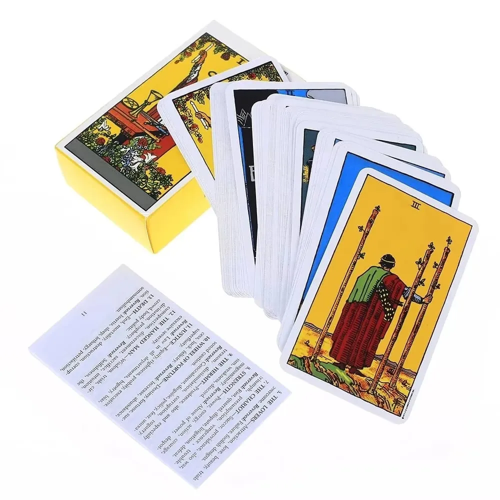 Rider Waite Tarot Card Divination Personal Use Tarot Deck Full English Spanish Version Oracles Deck for Girl Board Playing Game — image 6