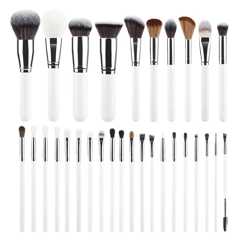 30pcs Professional Makeup Brushes Set Cosmetic Beauty Tools Foundation Eyeshadow Concealer Blend Brushes Fluffy Bristle Powder