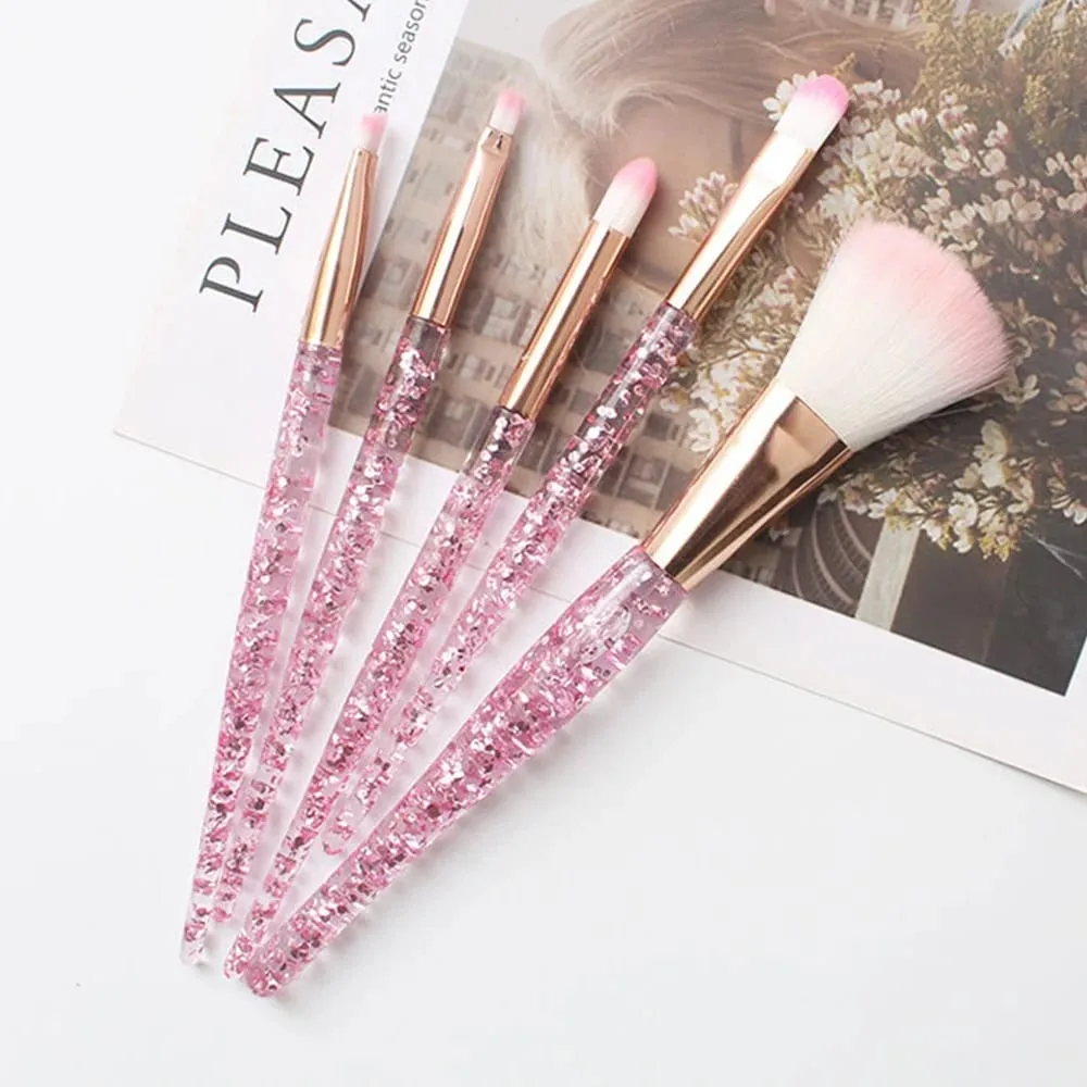 5 PCS Professional Makeup Brush Set Compatible for Eyeshadow Eyebrow - Nylon Bristles — image 5