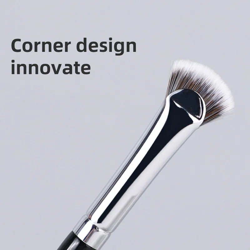 Z. 1PC Fan-shaped Eyelash Brush Soft No Shedding Professional Eyelash Makeup Brushes Mascara Highlighter Powder Smudge Tool
