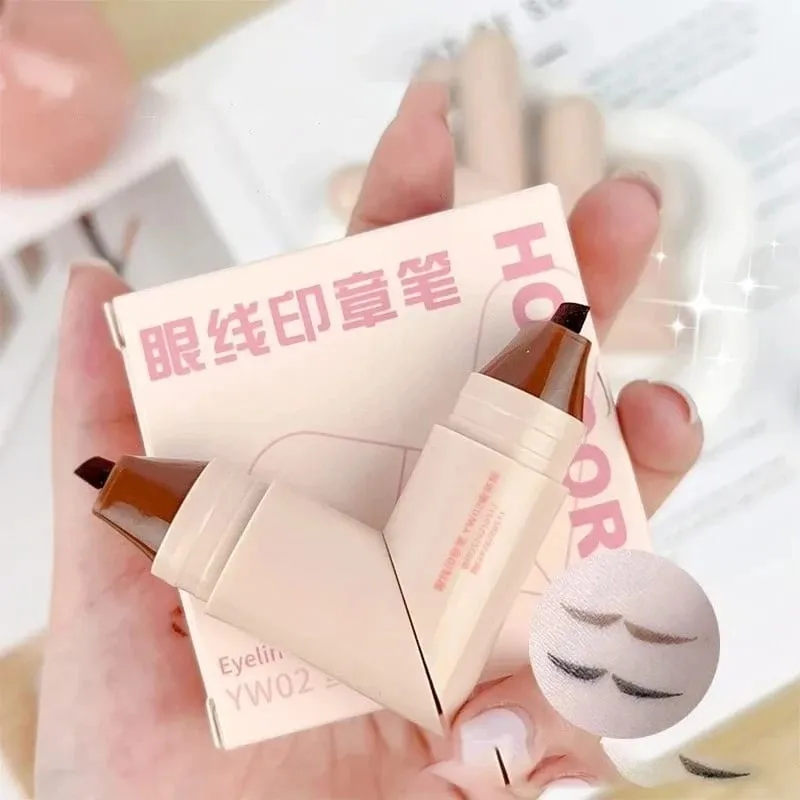 Waterproof Double-Wing Integrated Eyeliner Stamp - Sweat Proof & Long Lasting Easy to Use for Beginners Lazy Makeup Stencil — image 5