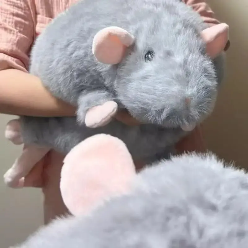 1Pcs 35/50/90cm Cartoon Flower Branch Rat Soft Oversized Animal Figure Cute Simulation Big Mouse Plush Toy Pillow Birthday Gift — image 9