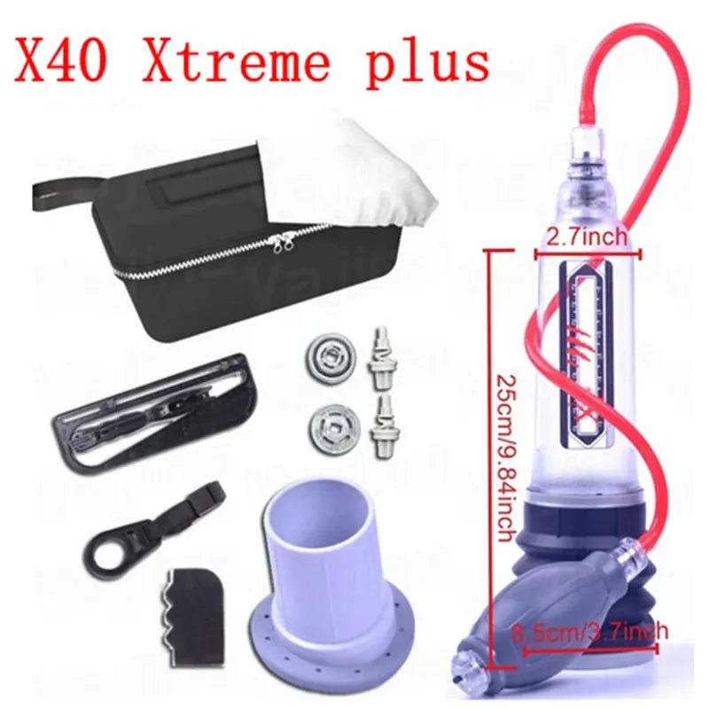 Hydrotherapy X20 X30 X40 Penis Pump Penis Enlargement Enhancer Water Spa Vacuum Pump For Men Penis Extender Sex Toys For Men