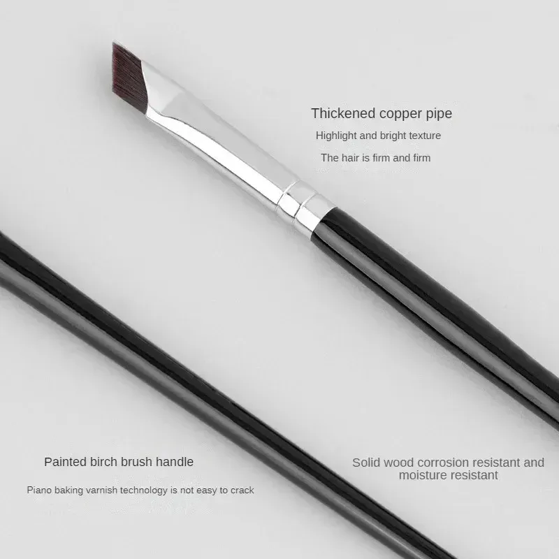 1-16pcs Upgrade Blade Eyeliner Brush Ultra Thin Fine Angle Flat Eyebrow Brush Liner Brow Place Makeup Brush Precise Detail Brush — image 3