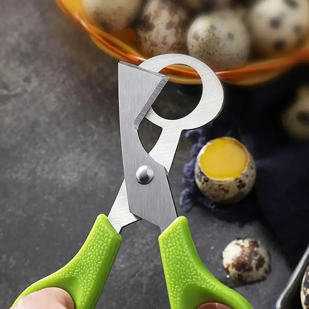 1-20PCS Stainless Steel Quail Egg Scissors Egg Shell Cutter Opener - High Quality Steel Blades Brand New Durable Egg Slicer Tool — image 3