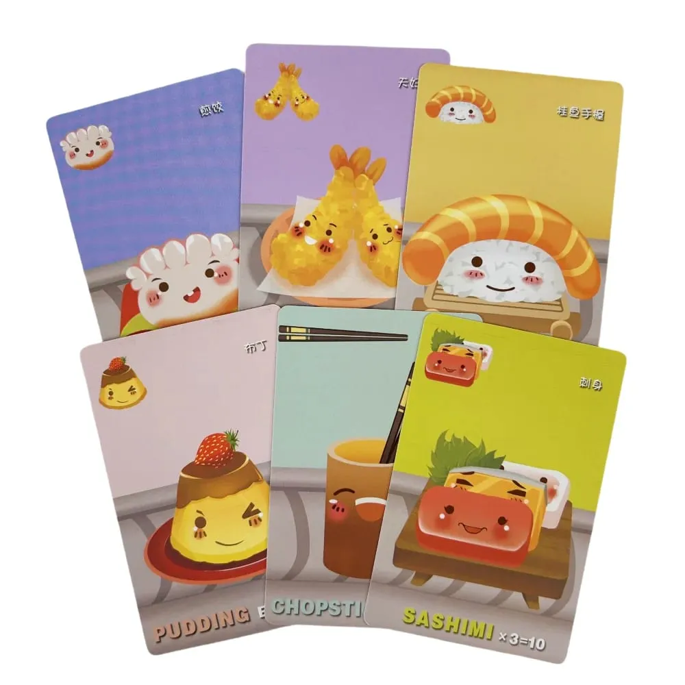 1pc Sushi Go Family Gathering Board Game Card Fun Card Game Sushi Go Party Card Games Deck Roll Creative Holiday Gift — image 2